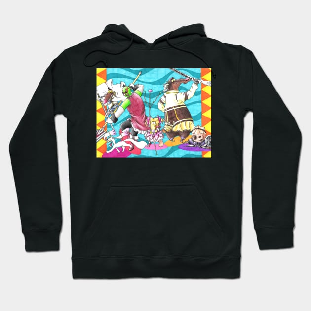 Puella Magi Pointy Weasels Hoodie by KranberriJam